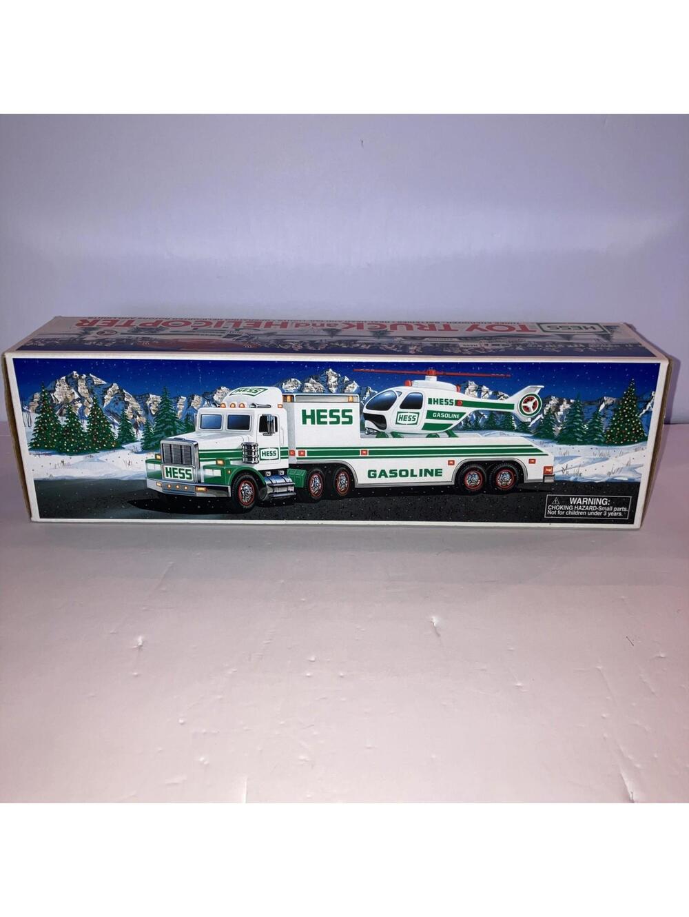 Vintage 1995 Hess Toy Truck and Helicopter NEW IN BOX